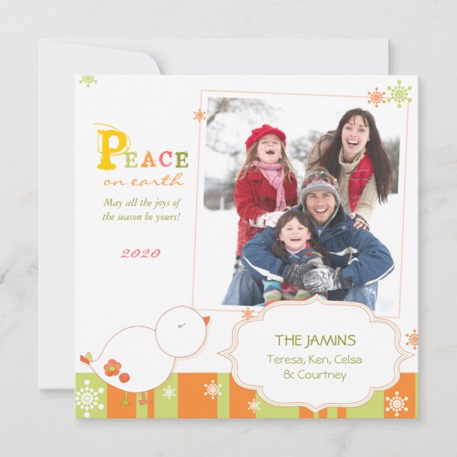 BE JOYRY Winter Bird Carte photo de vacances (Devant)