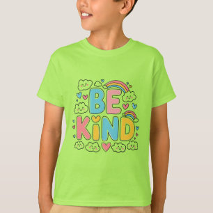Be Kind - Joli et coloré Rainbow T-Shirt Design