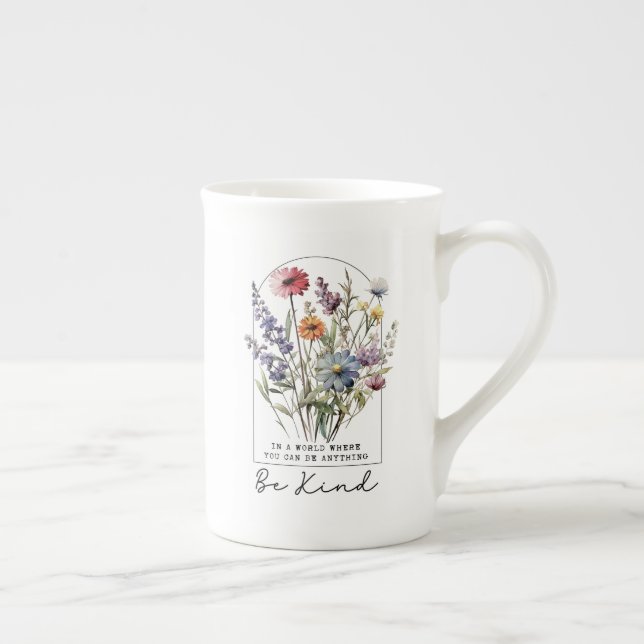 Be Kind Mug – Watercolor Wildflower Kindness  (Droite)