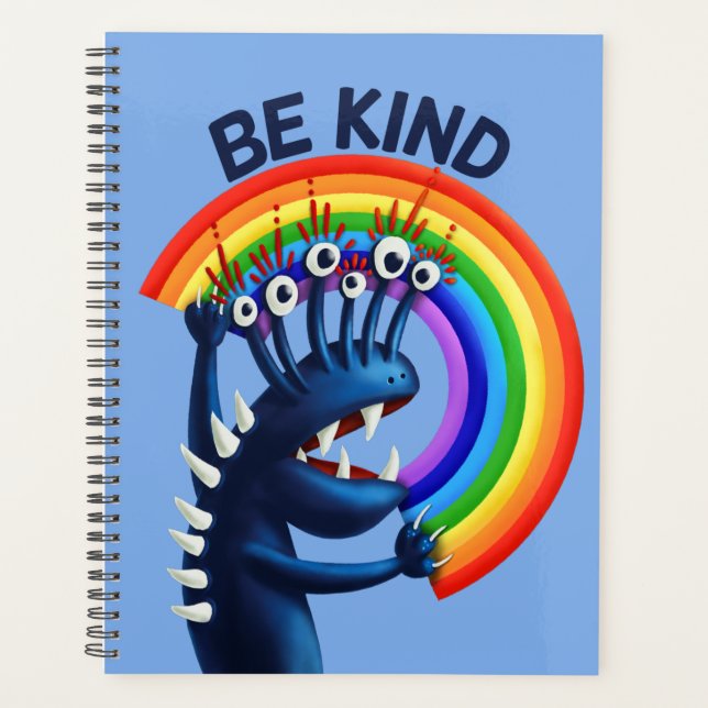 Be Kind - Sympa Caractère Rainbow Message positif (Devant)