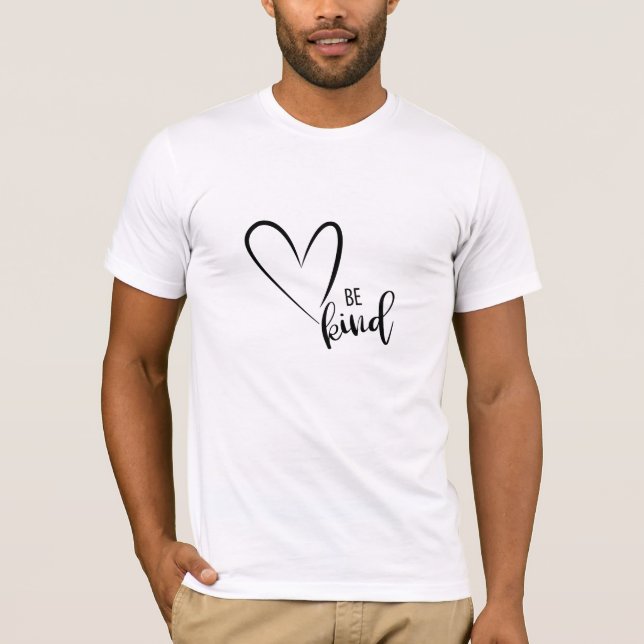 Be Kind Tee, Kindness, Love, Red Heart, T-shirt (Devant)