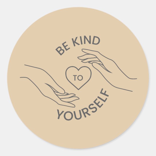 Be Kind to Yourself | Gentle Reminder Line Sticker (Devant)