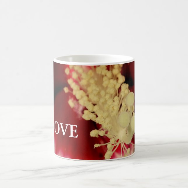Be Love Citation Floral Gros plan Photo Mug (Centre)