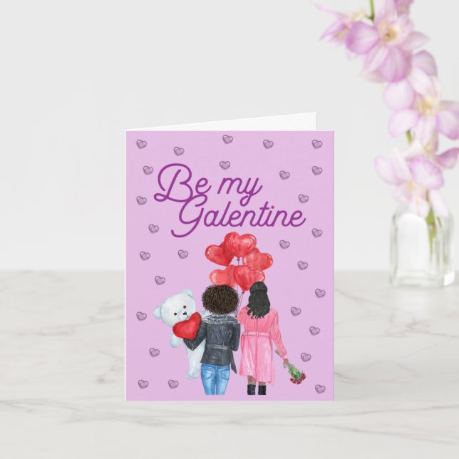 Be my Galentine - Carte de la Saint-Galentin (Orchidée)