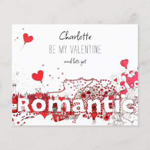 Be My Valentine Citation Coeurs mignons personnali