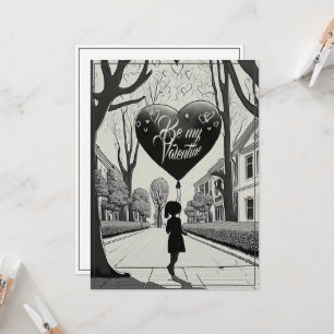 Be My Valentine in Manga Style Monochrome 1617