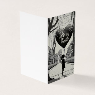 Be My Valentine in Manga Style Monochrome 1617