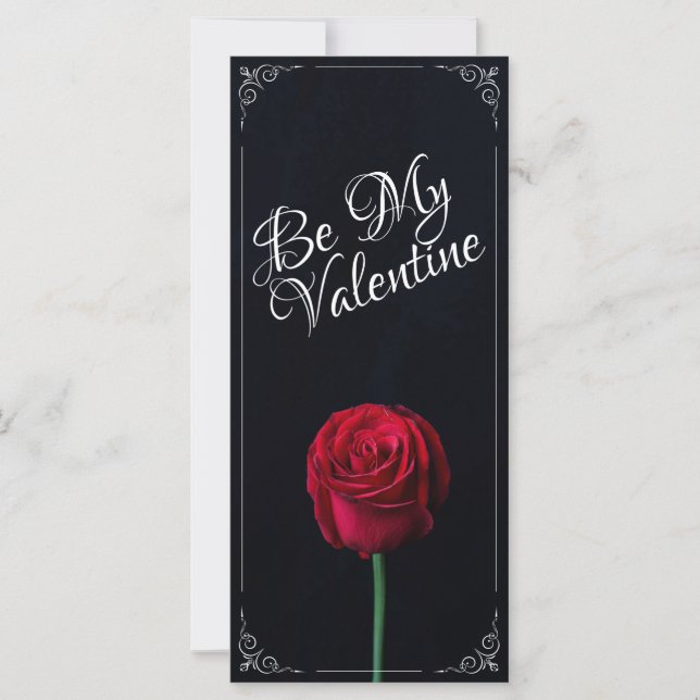 Be My Valentine - Rose rouge foncé (Devant)