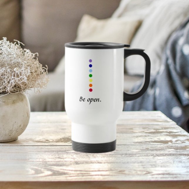 Be Open - Chakra Commuter Mug (Créateur téléchargé)