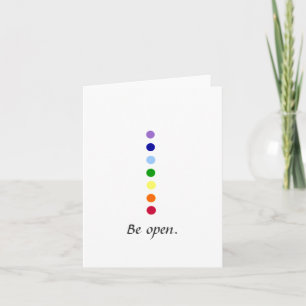 Be Open - Simple Cartes pour notes de design Chakr