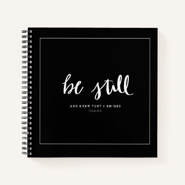 Be Still Journal (Psaume 46:10) (Devant)
