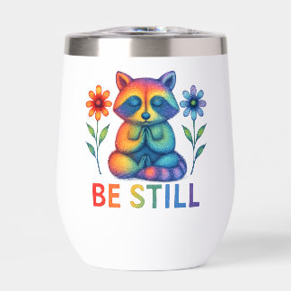 Be Still - Médaille & Prière Rainbow Raccoon