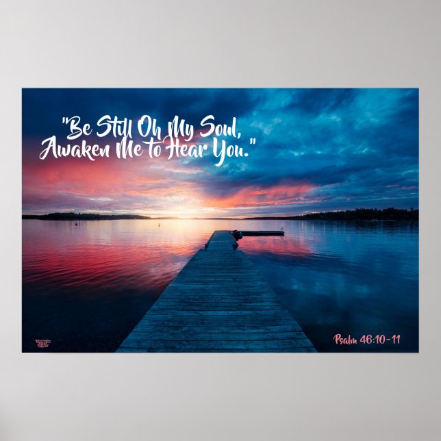 "Be Still My Soul", Affiche Artistique Awaken Matt (Devant)