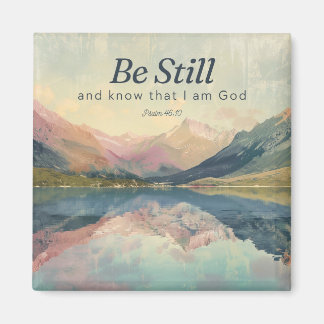 Be Still Pastel Mountain Magnet