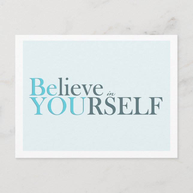 Be You - carte postale motivante (Devant)