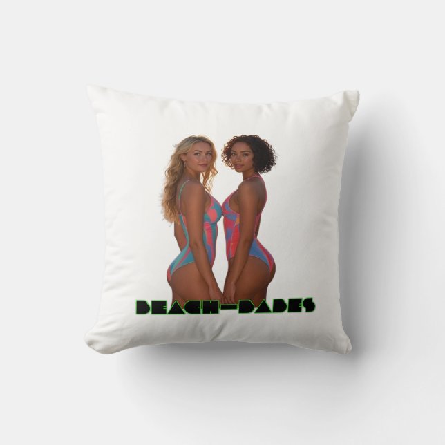 Beach Babes coussin (Recto)