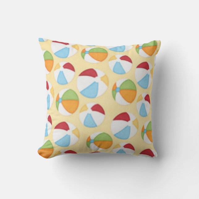 Beach Ball Design Coussin extérieur (Recto)