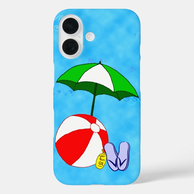 Beach Ball Pool Parapluie Samsung Galaxy Coque (Verso)