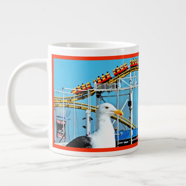 BEACH BIRD Jumbo Mug (Gauche)