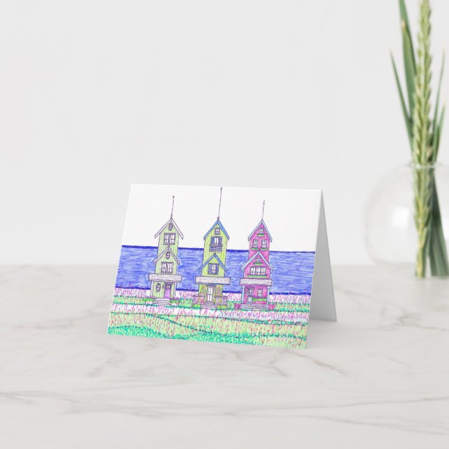 Beach Cottage Trio Cartes fixes (Devant)