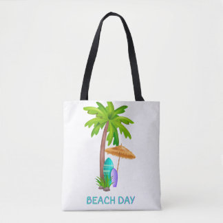 Beach Day Sac fourre-tout Palm Tree Summer Travel