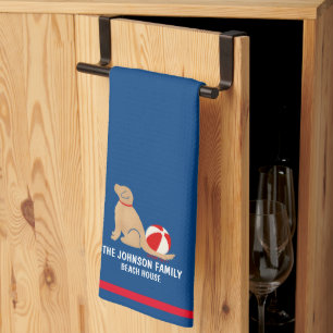 Beach Days Golden Retriever Chien serviette de cui