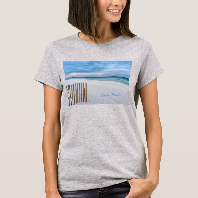 Beach Fence Destin du matin Florida T-Shirt (Devant)
