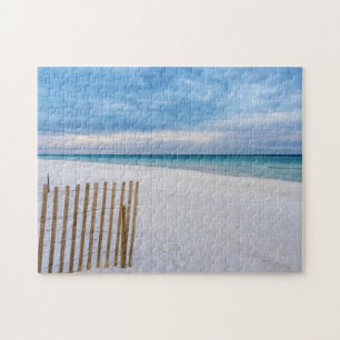 Beach Fence Destin du matin Floride Jigsaw Puzzle