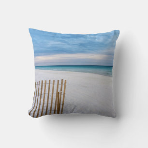 Beach Fence Morning Destin Floride Coussin