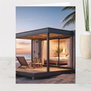 BEACH HOUSE CARTE DE SALUT ANNIVERSAIRE