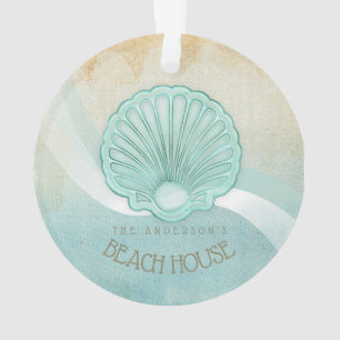 Beach House Clam Shell Aqua Blue ID623