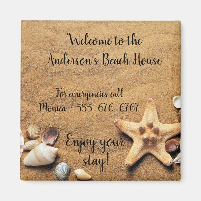 Beach House Magnet Vacances Location Informations  (Devant)