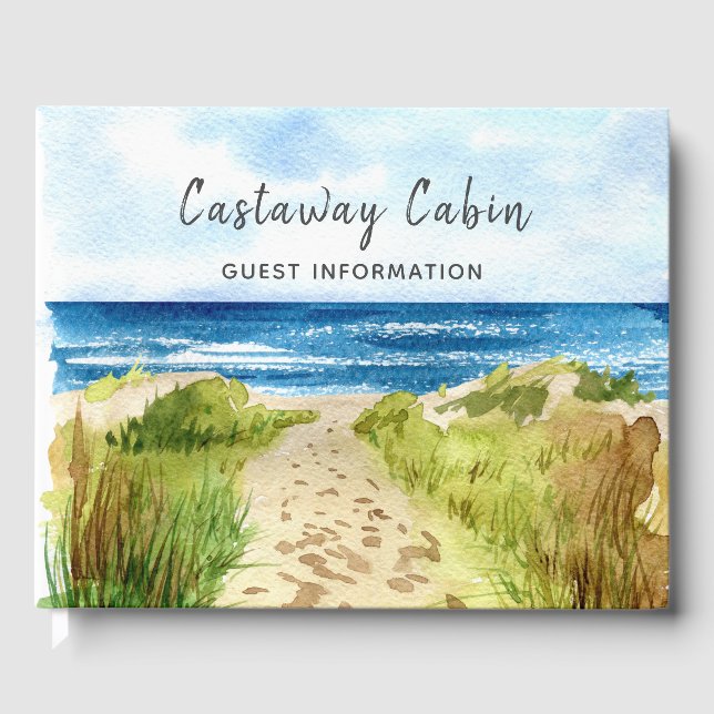 Beach House Vacances Commentaires Livre d'invités (Recto)