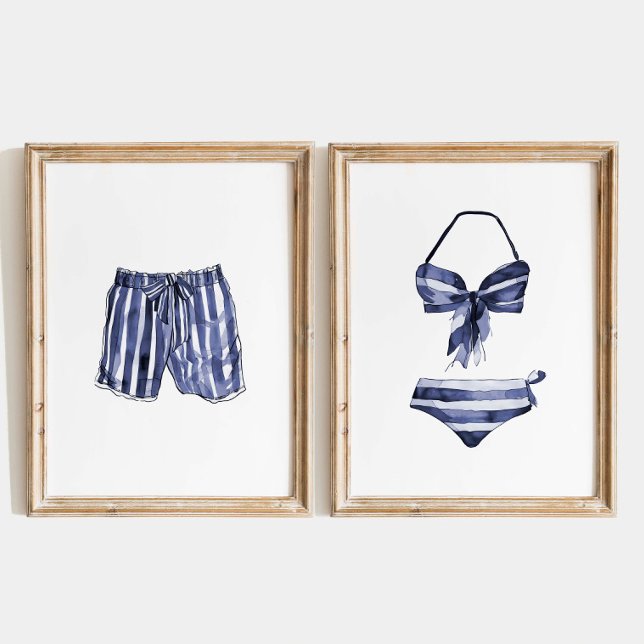 Beach House Wall Art, Ensemble de maillots de bain (Créateur téléchargé)