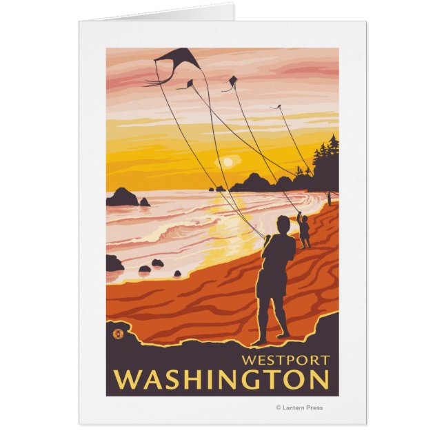 Beach & Kites - Westport, Washington (Devant)