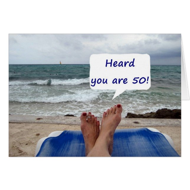 BEACH LADY DIT QUE VOUS AVEZ 50 ANS ! (Devant horizontal)