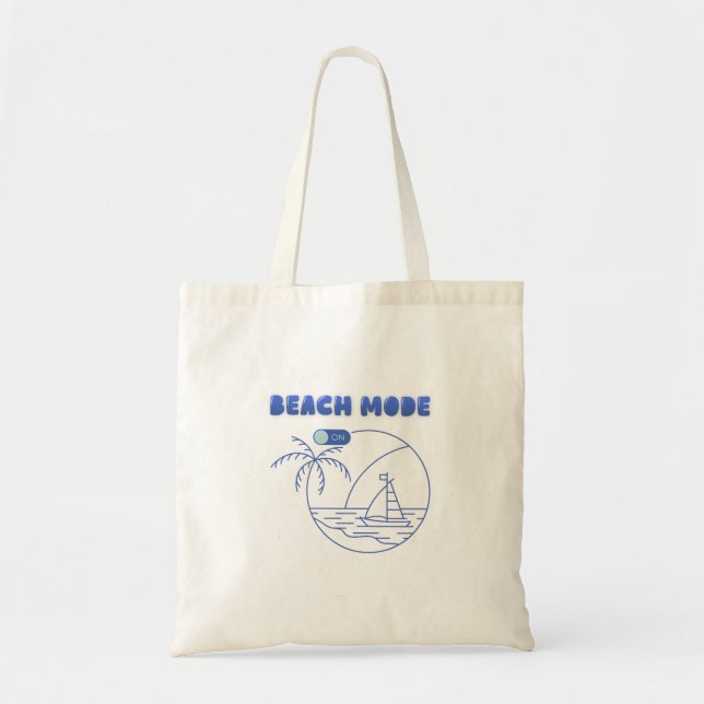 Beach Mode On Tote Bag – Summer Carry Bag (Devant)