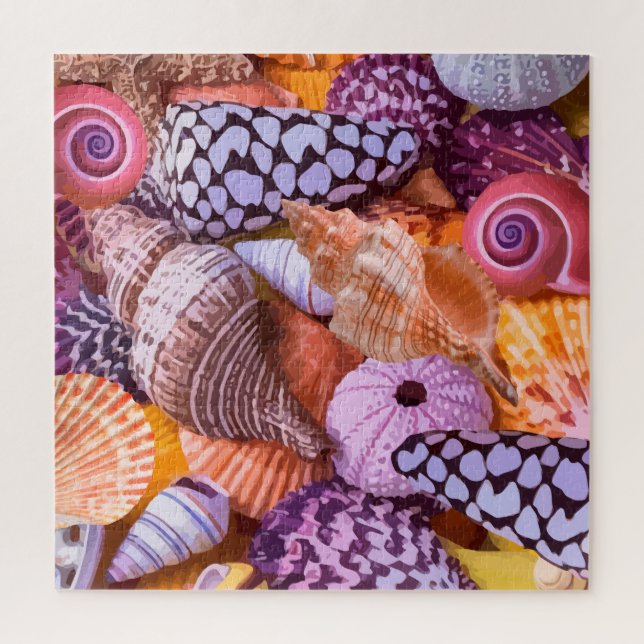 Beach Nature Seashells Eux Adulte Jigsaw Puzzle (Vertical)