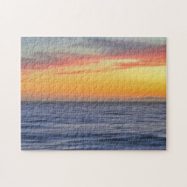 Beach Ocean Sunset Art Puzzle Nature (Horizontal)
