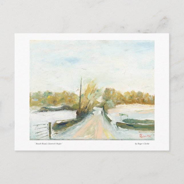 Beach Road, Llantwit carte postale principale (Devant)