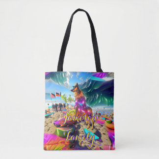 Beach Sac fourre-tout Famille Berger Allemand Chie