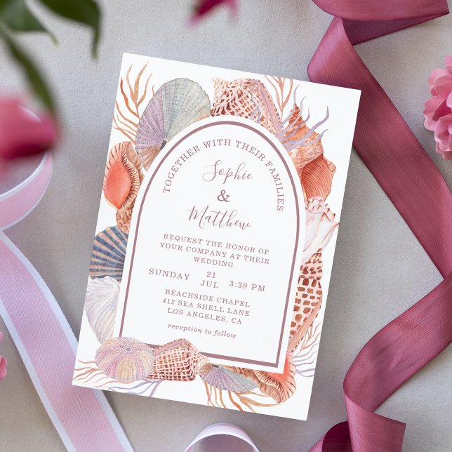 Beach Seashells Aquarelle Coastal Chic (Créateur téléchargé)