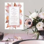 Beach Seashells Watercolor Coastal Chic Flat Menu<br><div class="desc">Beach Seashells Watercolor Coastal Chic Flat Menus propose de jolis coquillages sur un arrière - plan blanc avec votre menu de fête ou de mariage à l'intérieur du cadre. Idéal pour une fête avec la plage de bouho moderne ou le thème côtier printemps ou mariage d'été ou fête. Personnalisez en...</div>
