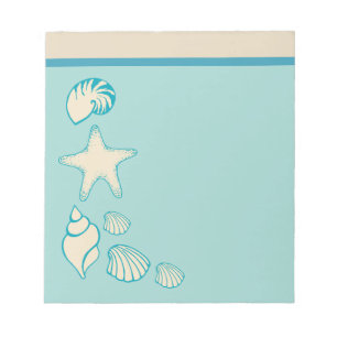 Beach Shells Starfish Seashell Bloc-notes Cadeau