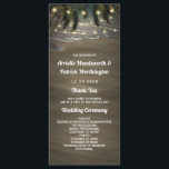 Beach Shore Palm Tree Rustic Wedding Programmes<br><div class="desc">Beach Shore Palm Tree Rustic Wedding Programs - présente un design magnifique de lumières scintillantes,  accrochées à travers des palmiers et un élégant arrière - plan de plage avec des vagues.</div>