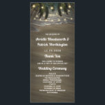 Beach Shore Palm Tree Rustic Wedding Programmes<br><div class="desc">Beach Shore Palm Tree Rustic Wedding Programs - présente un design magnifique de lumières scintillantes,  accrochées à travers des palmiers et un élégant arrière - plan de plage avec des vagues.</div>