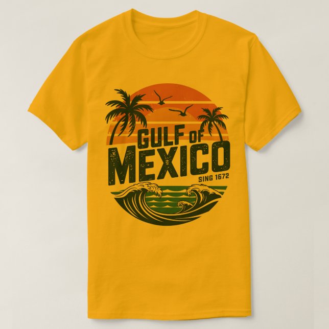 Beach Sunset Tee T-shirt Golfe du Mexique (Design devant)
