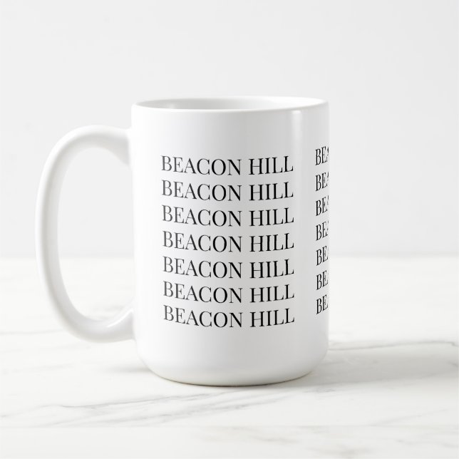 Beacon Hill Boston Mug | Classic Design (Gauche)