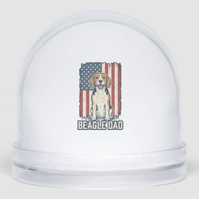 Beagle Dad Patriotic Vintage Engraving Dog Design_ (Avant)