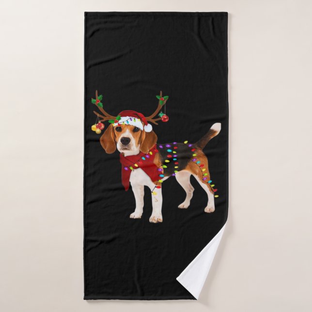 beagle dog christmas Classic T-Shirt (Serviette de bain)